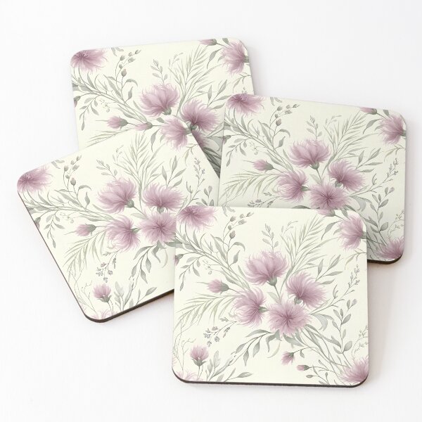 Item preview, Dusty Lavender Bush Thistle Soft Botanical Pattern designed and sold by Studio BC.