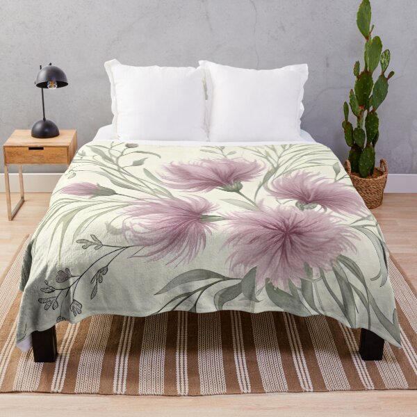 Item preview, Dusty Lavender Bush Thistle Soft Botanical Pattern designed and sold by Studio BC.