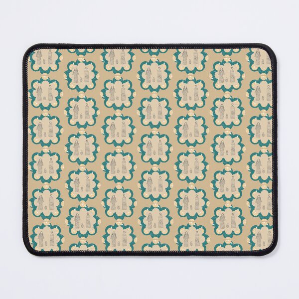 Item preview, Hand Drawn Family with Christmas Ornaments & Green Border Design designed and sold by Liberarteprint.