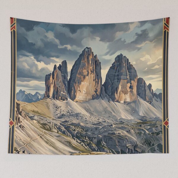 Item preview, Tre Cime di Lavaredo Italy Vintage Travel – Dolomites Misurina Alpine Peaks designed and sold by Bomax121.