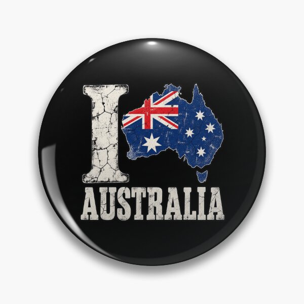 Item preview, Australia Flag Map Vintage Style designed and sold by ROUX-ART.
