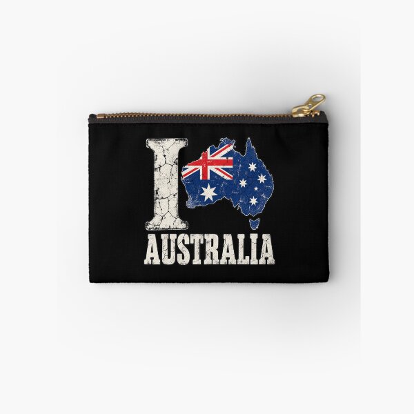 Item preview, Australia Flag Map Vintage Style designed and sold by ROUX-ART.