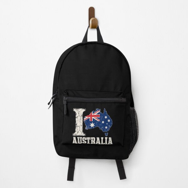 Item preview, Australia Flag Map Vintage Style designed and sold by ROUX-ART.