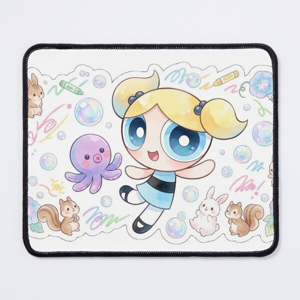 Item preview, Bubbles Cute But Hardcore - Blue Glitter Retro Sticker designed and sold by 0Zetgest.