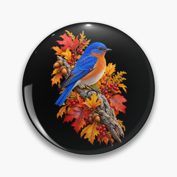 Item preview, Bluebird Among Autumn Leaves designed and sold by RockitBaby.