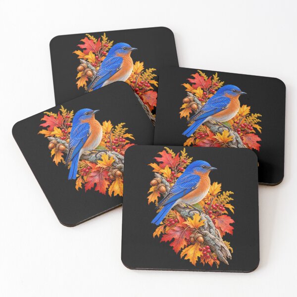 Item preview, Bluebird Among Autumn Leaves designed and sold by RockitBaby.