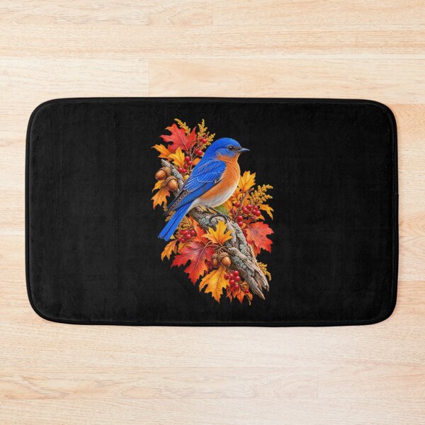 Item preview, Bluebird Among Autumn Leaves designed and sold by RockitBaby.
