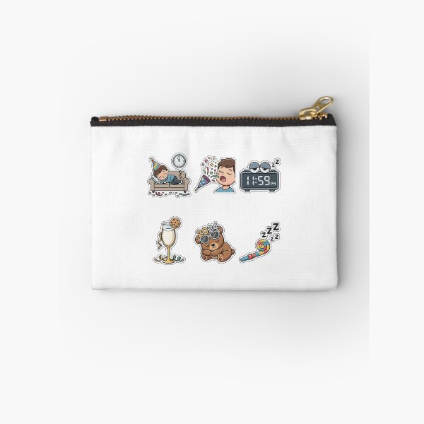 Item preview, New Year Countdown Sleepiness Sticker Pack - Party Nap Set designed and sold by SimpleP.