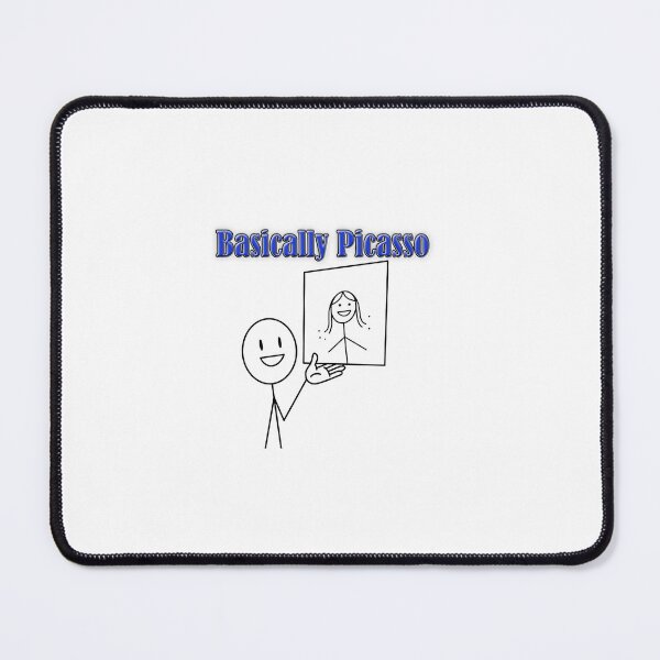 Item preview, Basically Picasso Stick Figure Funny Art T-Shirt & Sticker designed and sold by aysenism.