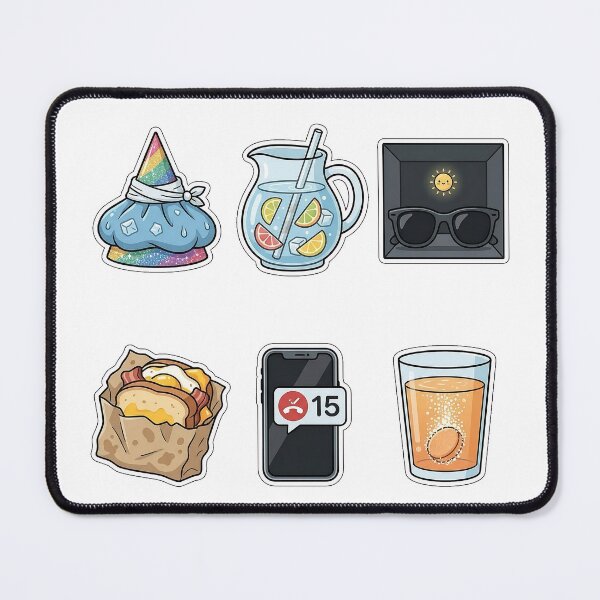 Item preview, New Year Hangover Recovery Sticker Pack - Morning After Set designed and sold by SimpleP.