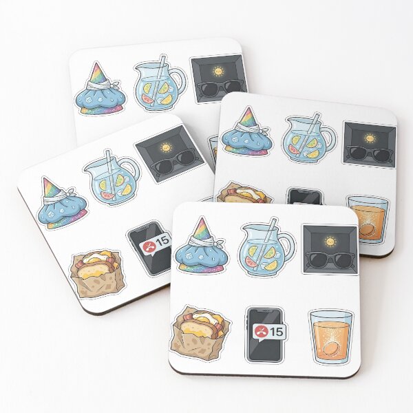 Item preview, New Year Hangover Recovery Sticker Pack - Morning After Set designed and sold by SimpleP.