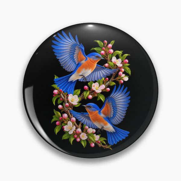 Item preview, Bluebirds In Spring Flight designed and sold by RockitBaby.
