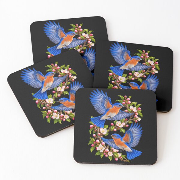 Item preview, Bluebirds In Spring Flight designed and sold by RockitBaby.
