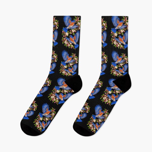 Item preview, Bluebirds In Spring Flight designed and sold by RockitBaby.