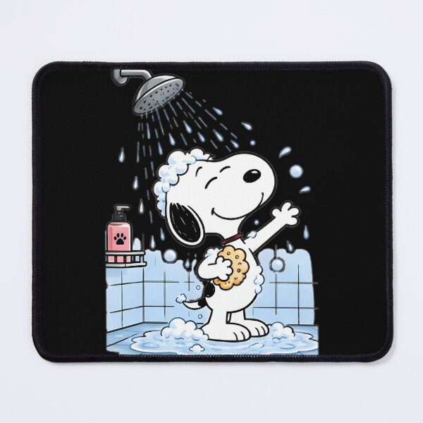 Item preview, Funny Cute Snoopy Dog Taking a Shower Illustration designed and sold by UNCLOTHED.