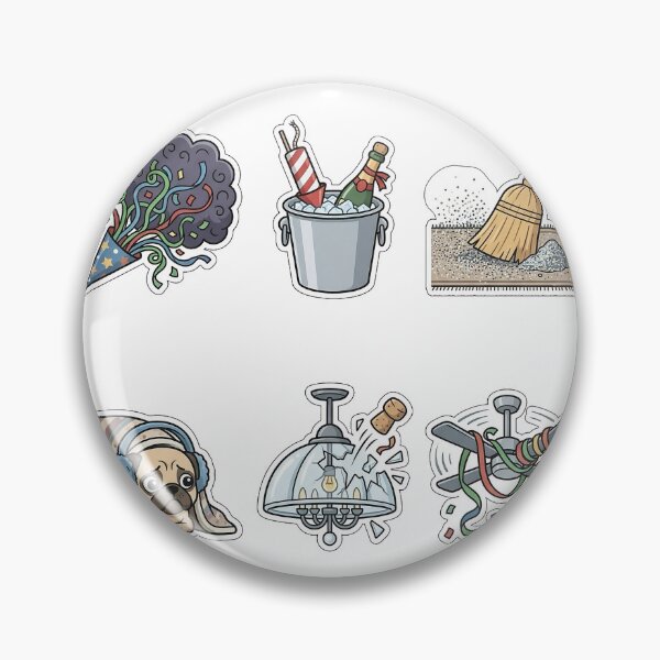 Item preview, Party Confetti & Fireworks Disasters Sticker Pack - Party Mess Set designed and sold by SimpleP.