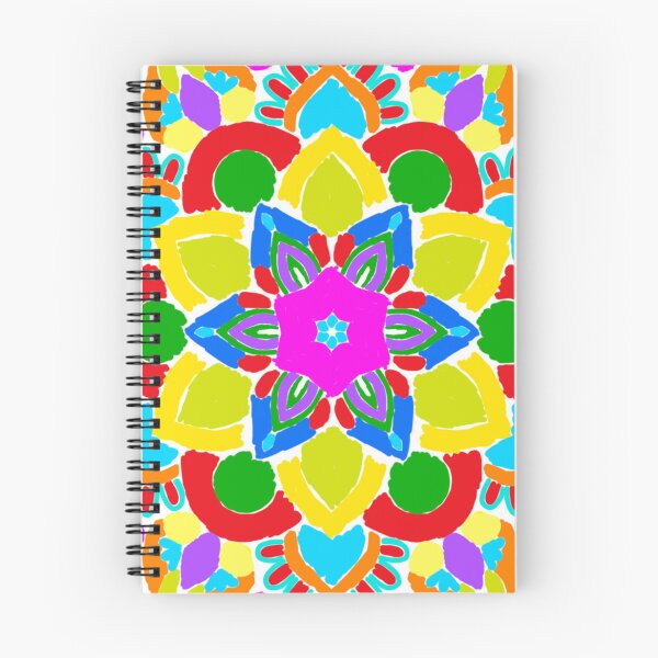Item preview, Neon Cyber Glow Lineless Geometric Mandala designed and sold by FioreDiCiliegio.