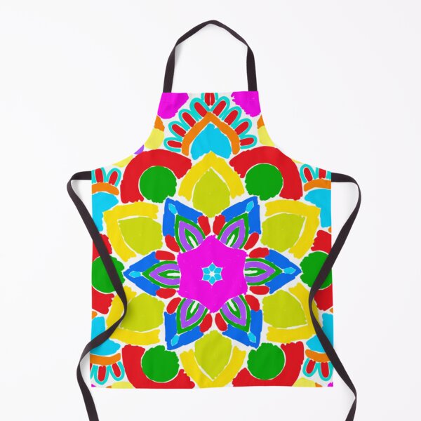 Item preview, Neon Cyber Glow Lineless Geometric Mandala designed and sold by FioreDiCiliegio.