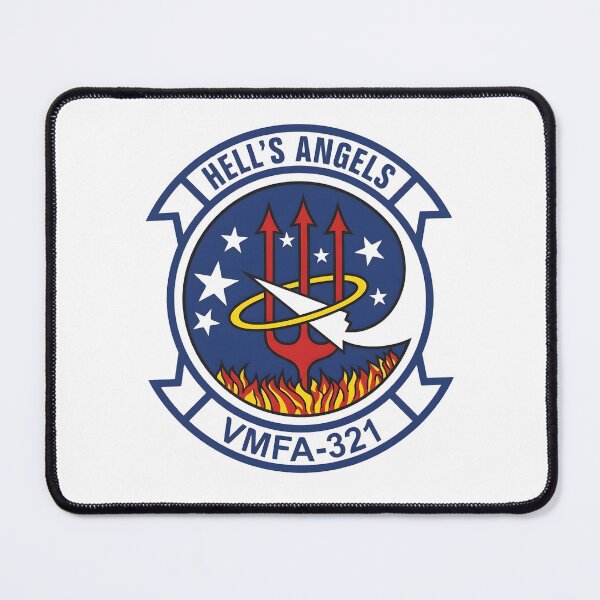 Item preview, USMC VMFA-321 Hell's Angels Marine Fighter Attack Squadron Emblem designed and sold by CharlieDesings.