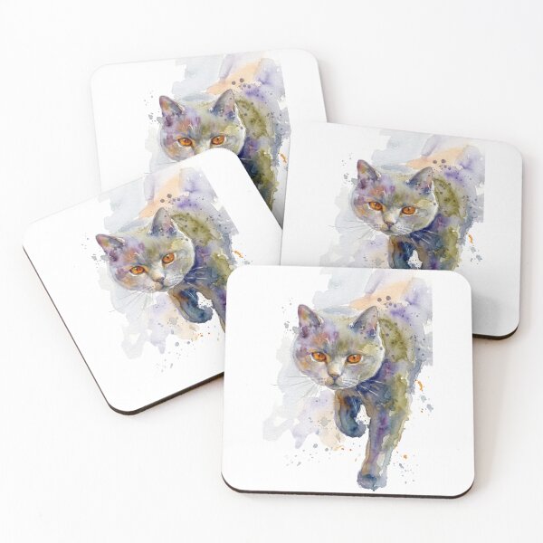 Item preview, British Shorthair, Olive Violet Walking Pose designed and sold by caracatita75.