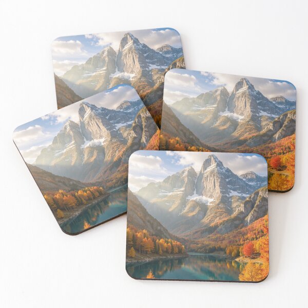Item preview, Autumn Mountain Reflection - Alpine Lake Majesty designed and sold by nhk999.
