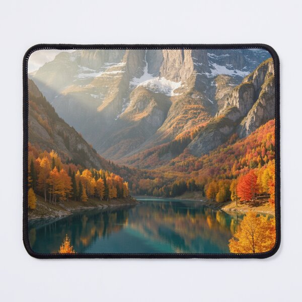 Item preview, Autumn Mountain Reflection - Alpine Lake Majesty designed and sold by nhk999.