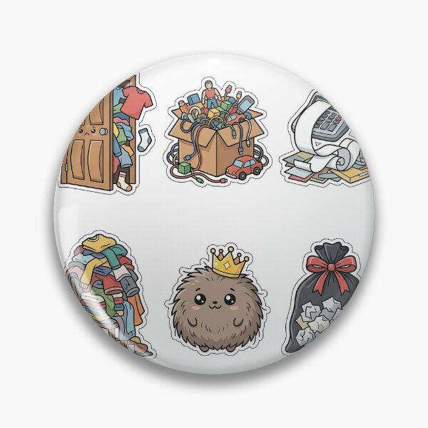 Item preview, Lazy New Year Decluttering Sticker Pack - Room Organization Set designed and sold by SimpleP.