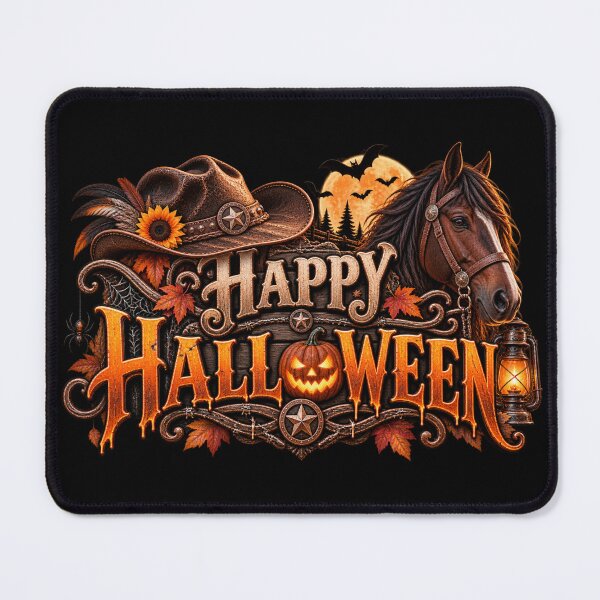 Item preview, Happy Halloween – Western Horse & Cowboy Style designed and sold by QuarterHorseArt by Just my Studio.