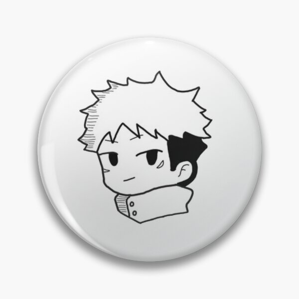 Item preview, Yuji Itadori Emoji - Anime Sketch Icon Black n White designed and sold by TheStickLab.