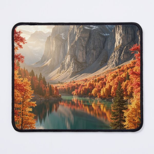Item preview, Crimson Valley Reflections - Autumn Mountain Escape designed and sold by nhk999.