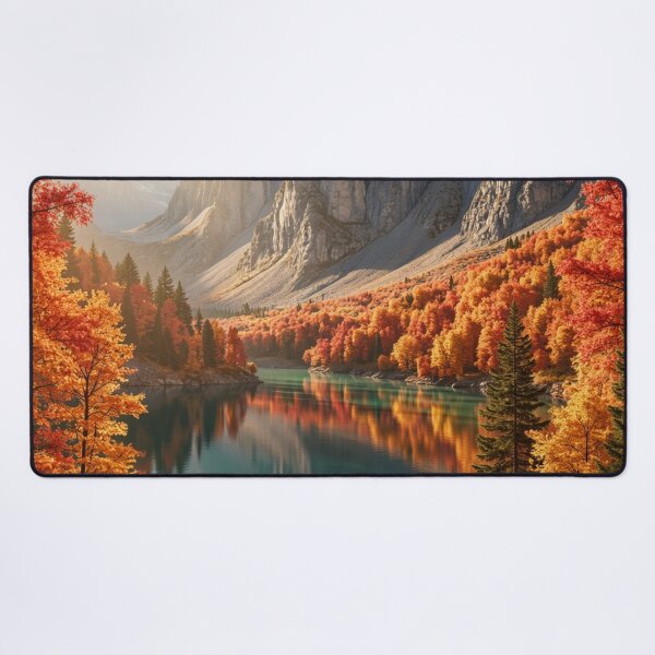 Item preview, Crimson Valley Reflections - Autumn Mountain Escape designed and sold by nhk999.
