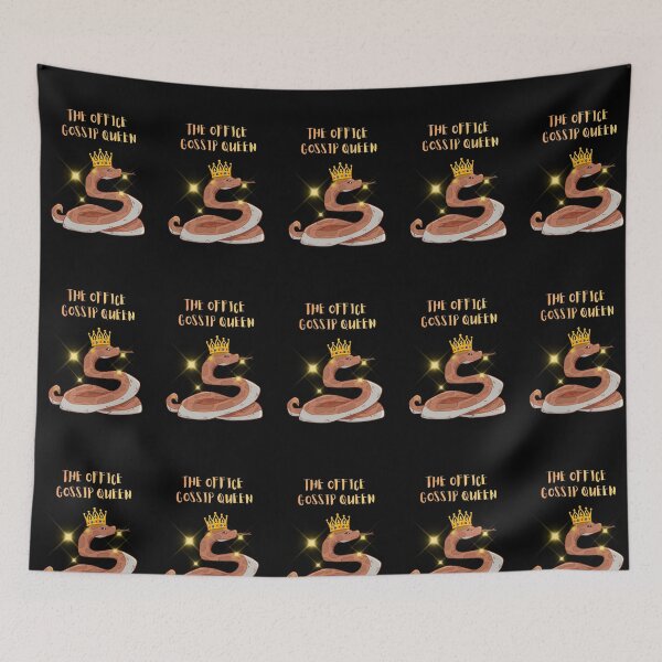 Item preview, The Office Gossip Queen Sarcastic Corporate Humor Crown Snake designed and sold by DontCareClub.