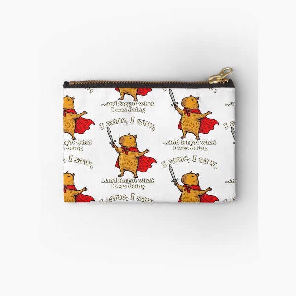 Item preview, I Came I Saw And Forgot What I Was Doing Funny Capybara Knight Graphic designed and sold by gamoreRony.