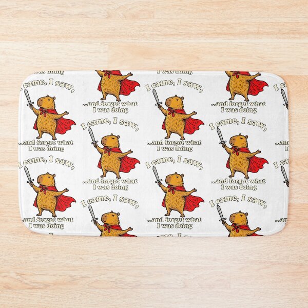 Item preview, I Came I Saw And Forgot What I Was Doing Funny Capybara Knight Graphic designed and sold by gamoreRony.
