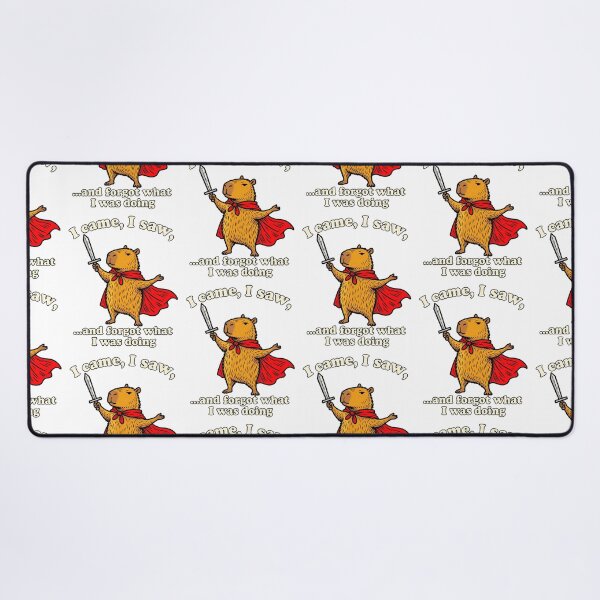 Item preview, I Came I Saw And Forgot What I Was Doing Funny Capybara Knight Graphic designed and sold by gamoreRony.