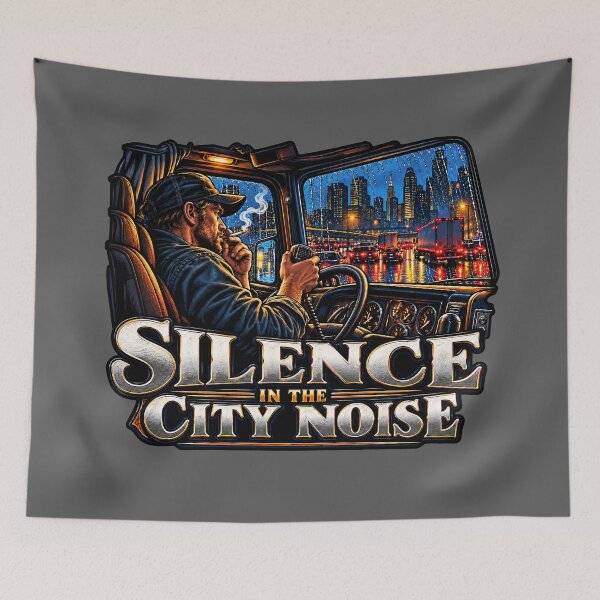Item preview, Silence In The City Noise – Night Trucker designed and sold by NomadForge.