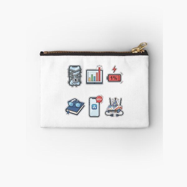 Item preview, New Year Tech Detox Sticker Pack - Screen Time Humor Set designed and sold by SimpleP.