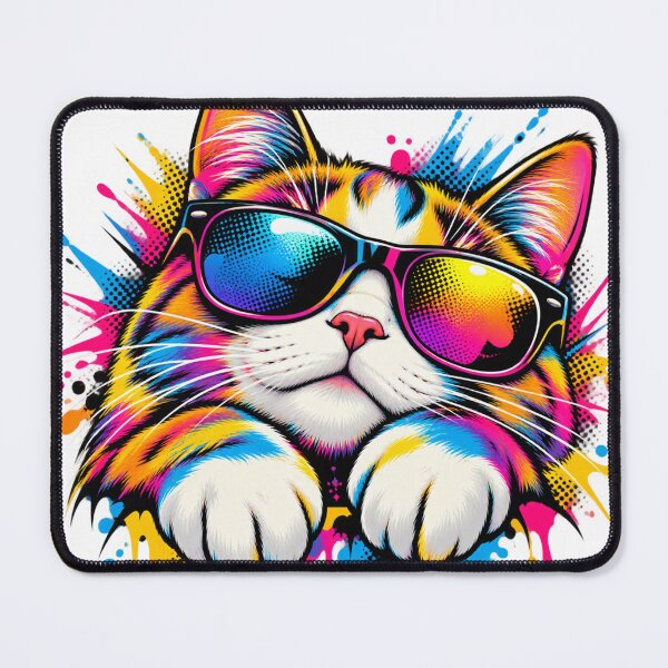Item preview, Cute Kawaii Pop Art Cat T-Shirt | Adorable Colorful Kitty Cartoon Graphic designed and sold by UrbanStatic.