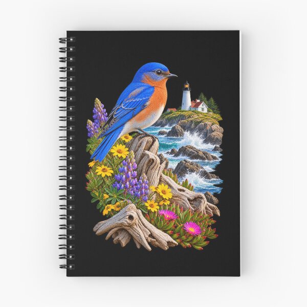 Item preview, Bluebird Along Coastal Cliffs designed and sold by RockitBaby.