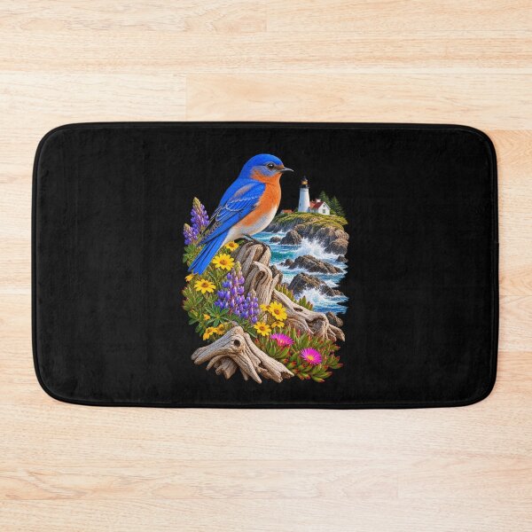Item preview, Bluebird Along Coastal Cliffs designed and sold by RockitBaby.