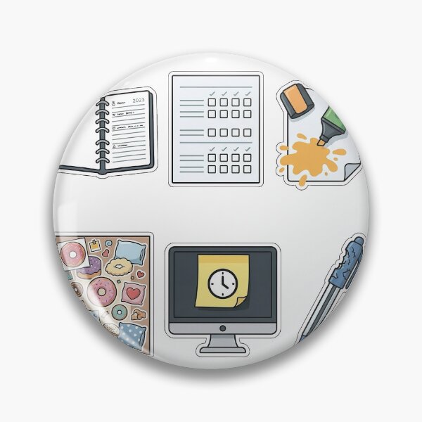 Item preview, Sarcastic New Year Goal Planner Sticker Pack - Procrastination Set designed and sold by SimpleP.