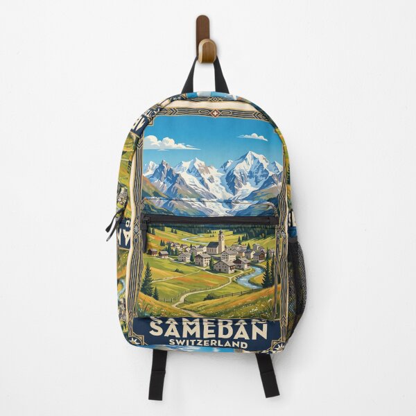 Item preview, Samedan Switzerland – Engadine Alps Muottas Muragl Alpine Village Bernina Mountains designed and sold by Bomax121.