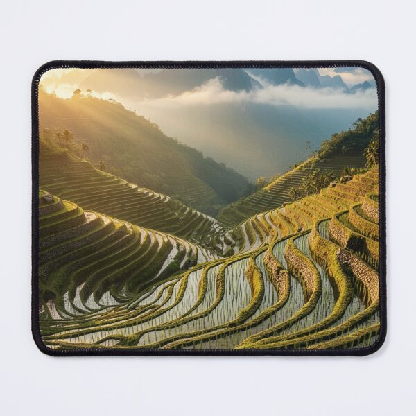 Item preview, Golden Terraces at Dawn - Highland Valley Panorama designed and sold by nhk999.