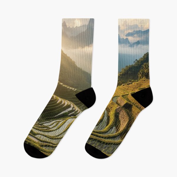 Item preview, Golden Terraces at Dawn - Highland Valley Panorama designed and sold by nhk999.