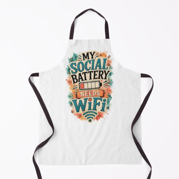 Item preview, My Social Battery Needs WiFi designed and sold by MarselArt.