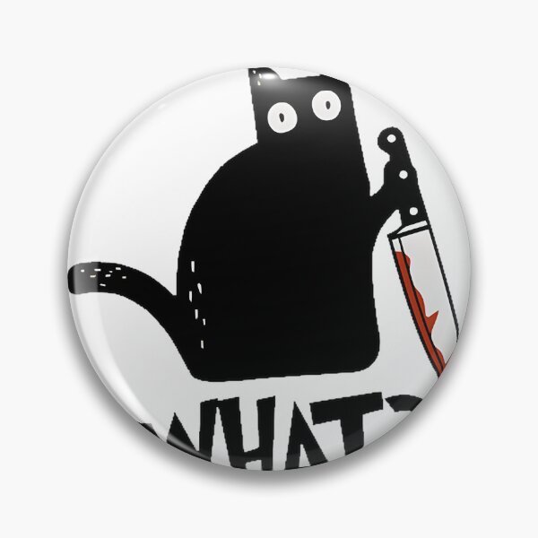 Item preview, Murderous Black Cat Holding Knife Funny Dark Humor Gift Design designed and sold by N0XX.