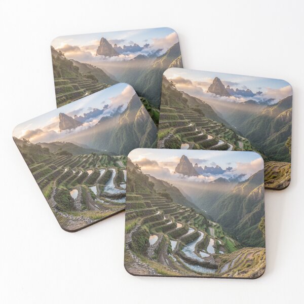 Item preview, Misty Highland Terraces - Valley of Morning Light designed and sold by nhk999.