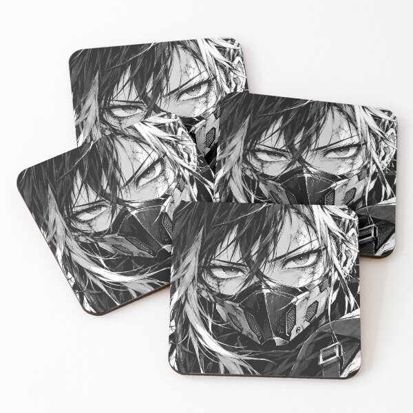 Item preview, Cyberpunk Manga Girl – Dark Futuristic Masked Warrior designed and sold by infinitearte.