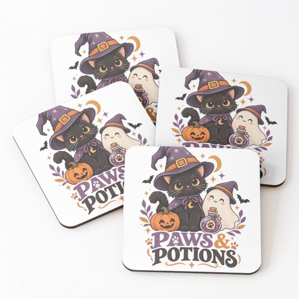 Item preview, Paws & Potions Cute Witch Cat Halloween Design designed and sold by Mellow paws Designs.