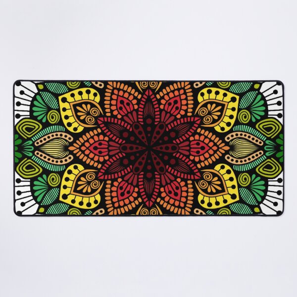 Item preview, Reggae Vibe Geometric Afrocentric Mandala designed and sold by FioreDiCiliegio.